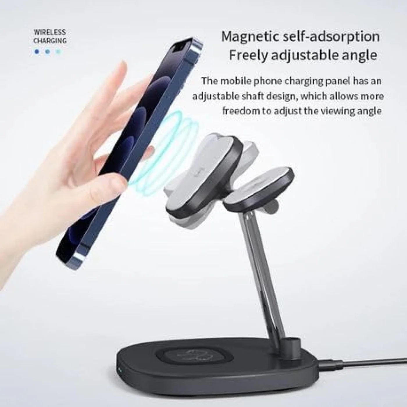 Yesido DS12 4-in-1 Magnetic Wireless Charger Stand - Image 8