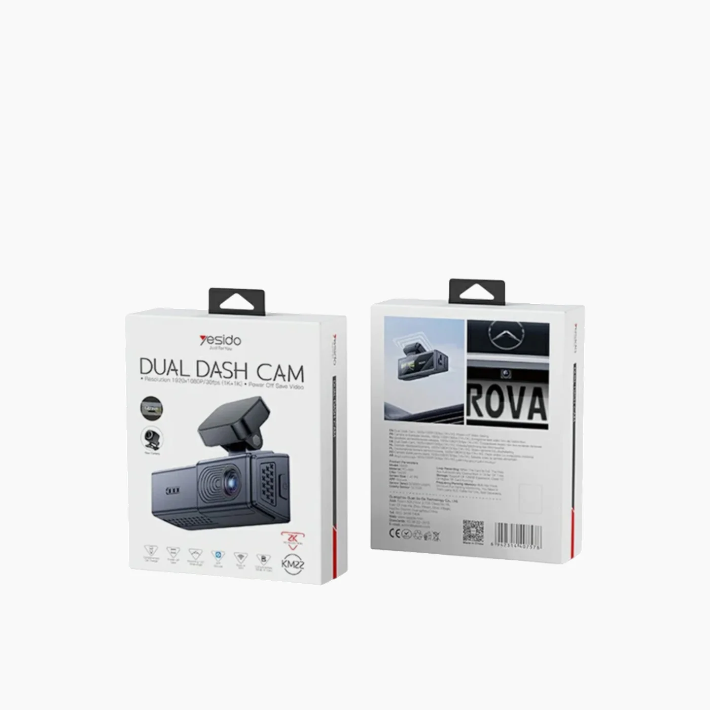 Powerology YESIDO KM22 Dual Channel Car Dash Camera - Image 5