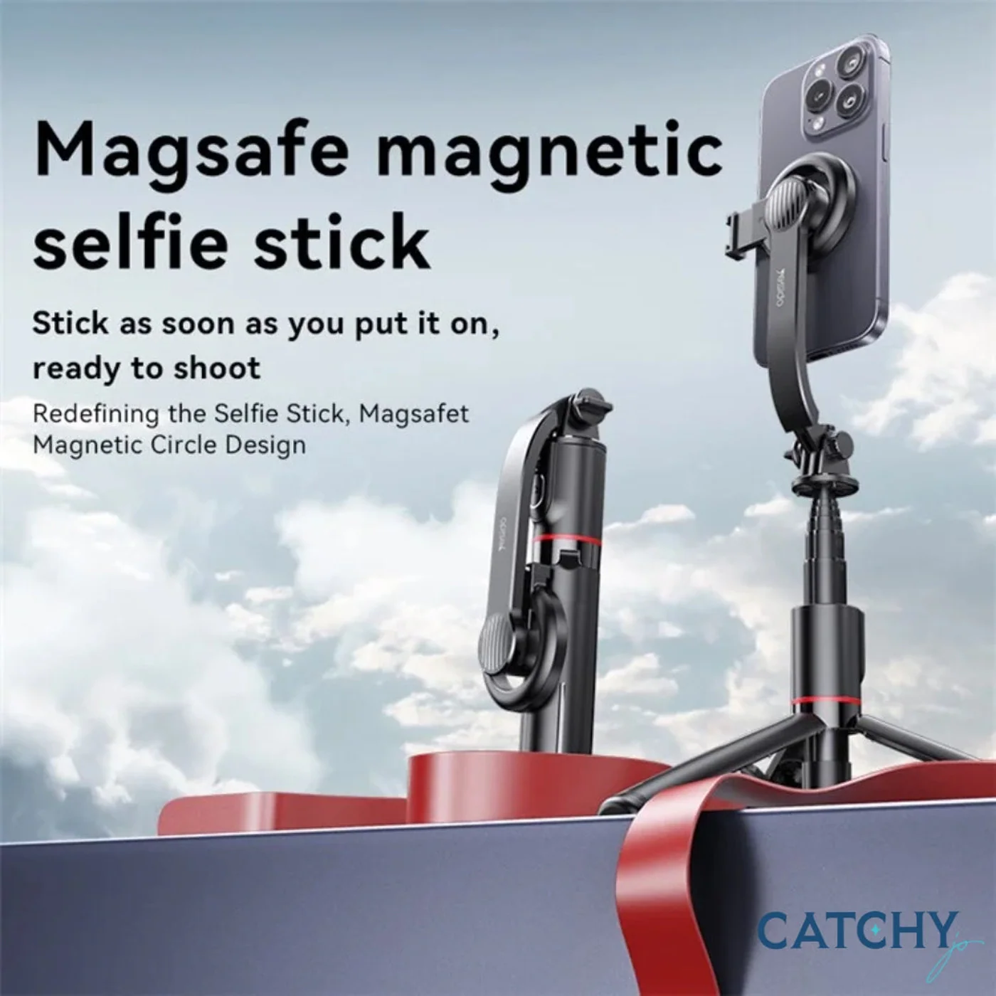 YESIDO SF19 Bluetooth-Compatible Magnetic Selfie Stick - Image 2