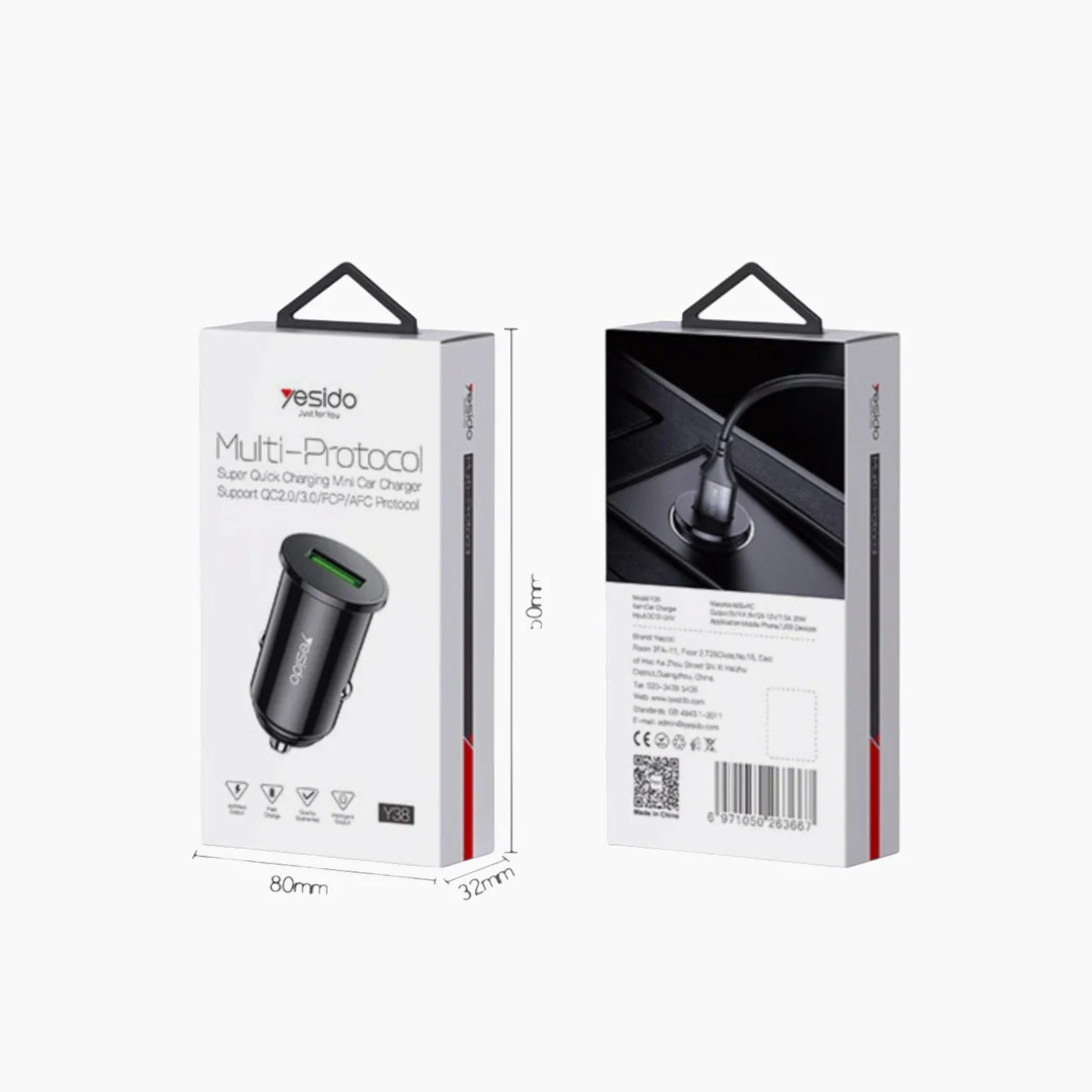YESIDO Y38 Fast Car Charger - Image 7
