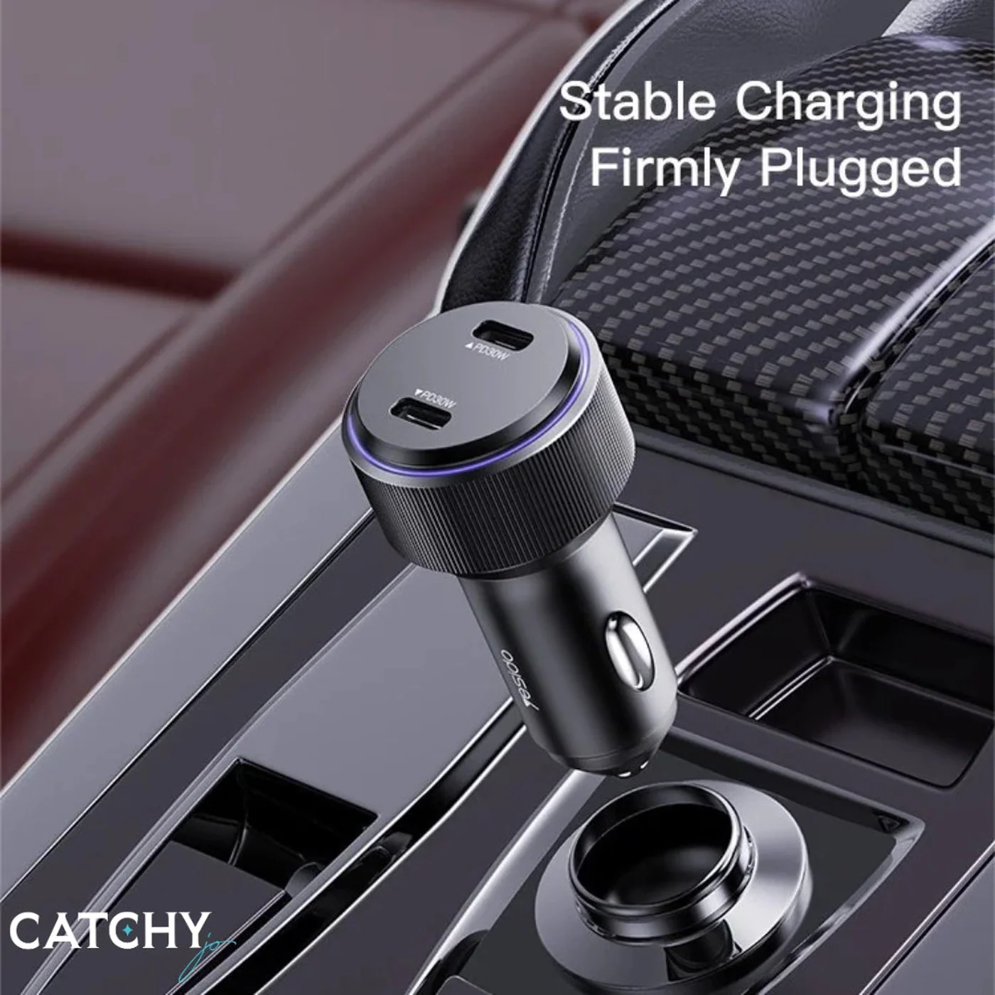 YESIDO Y48 Dual Fast Charging Car Charger Dual (60W) - Image 4
