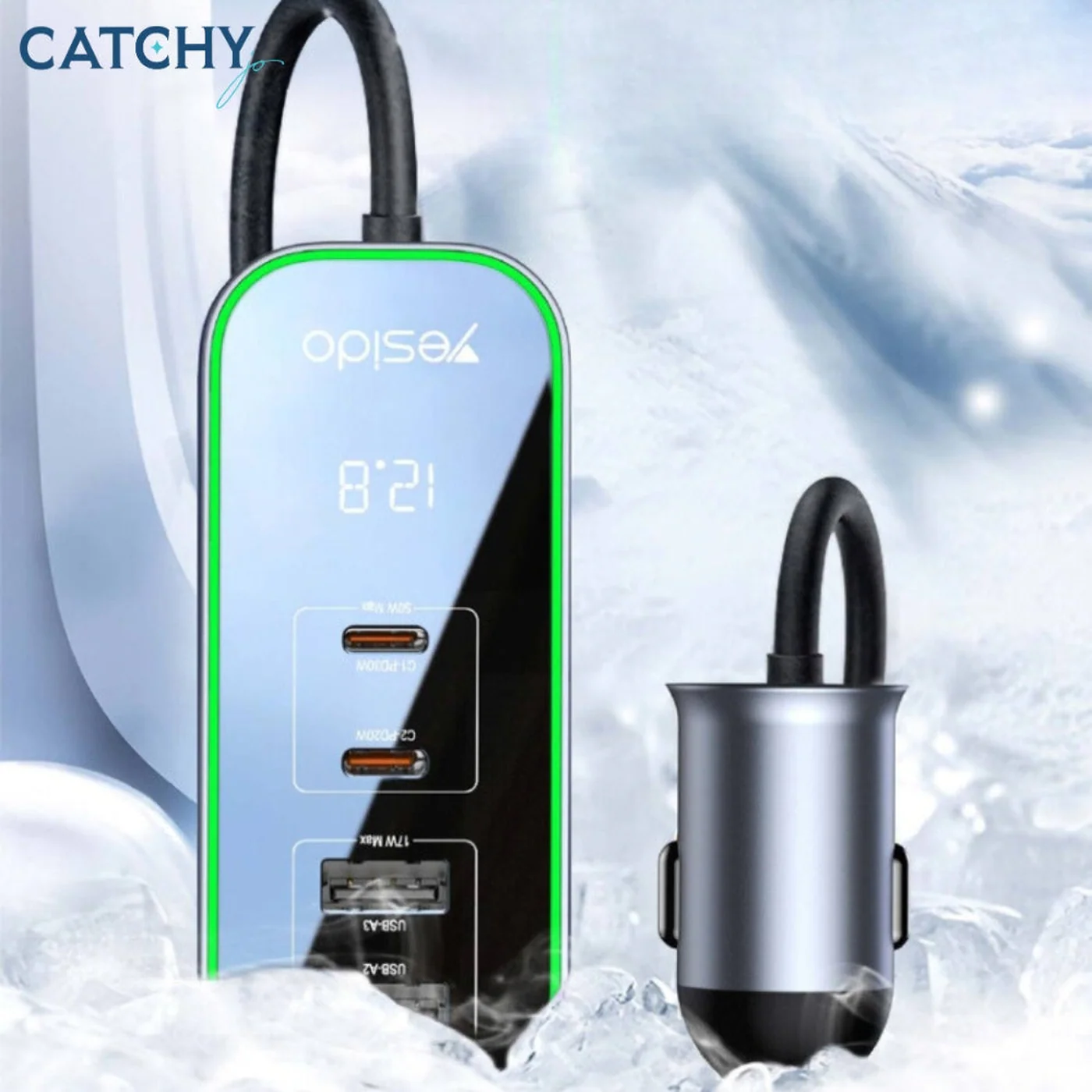 YESIDO Y53 Five Ports Car Charger (97W) - Image 5