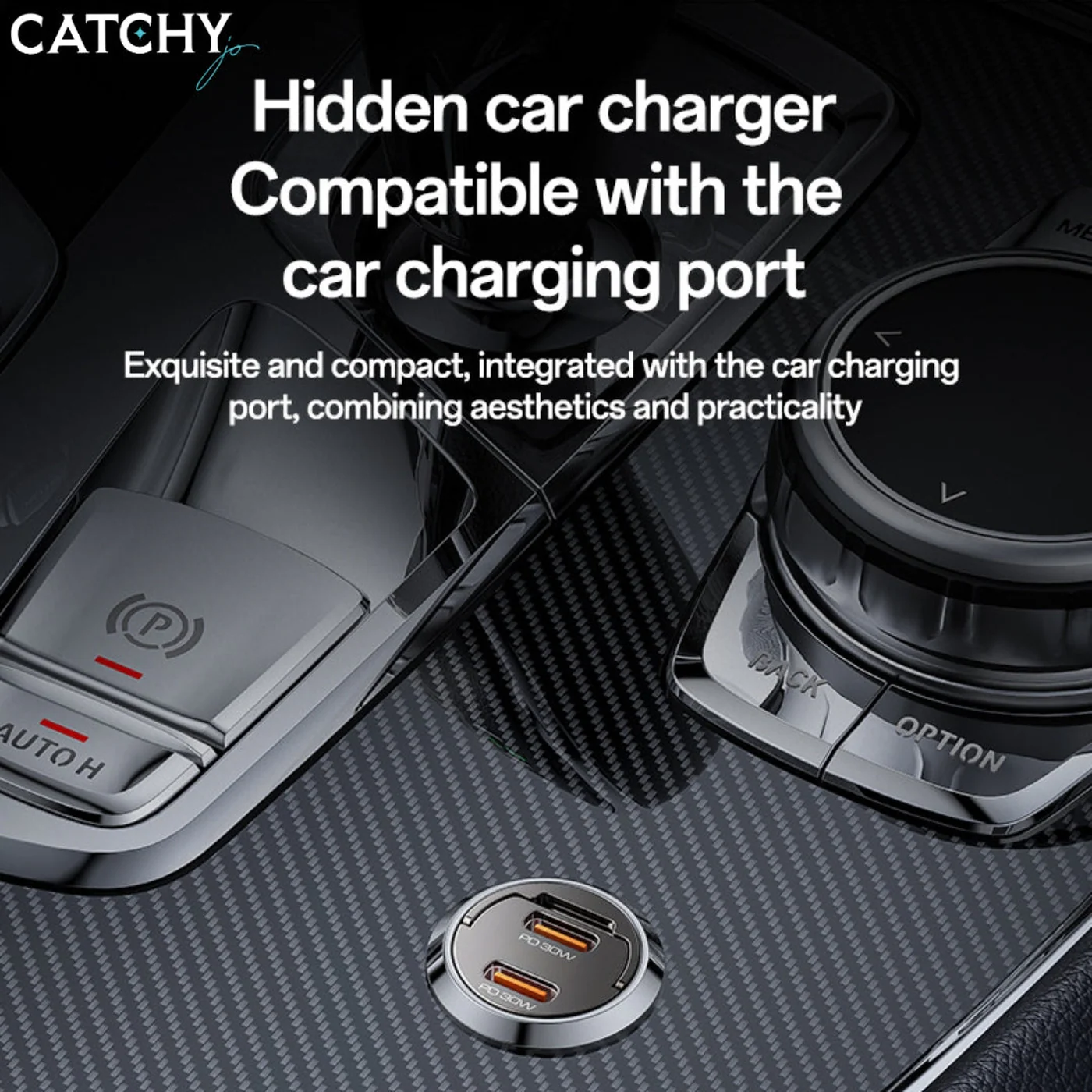 YESIDO Y69 Fast Mini Car Charger (30W) - Image 2