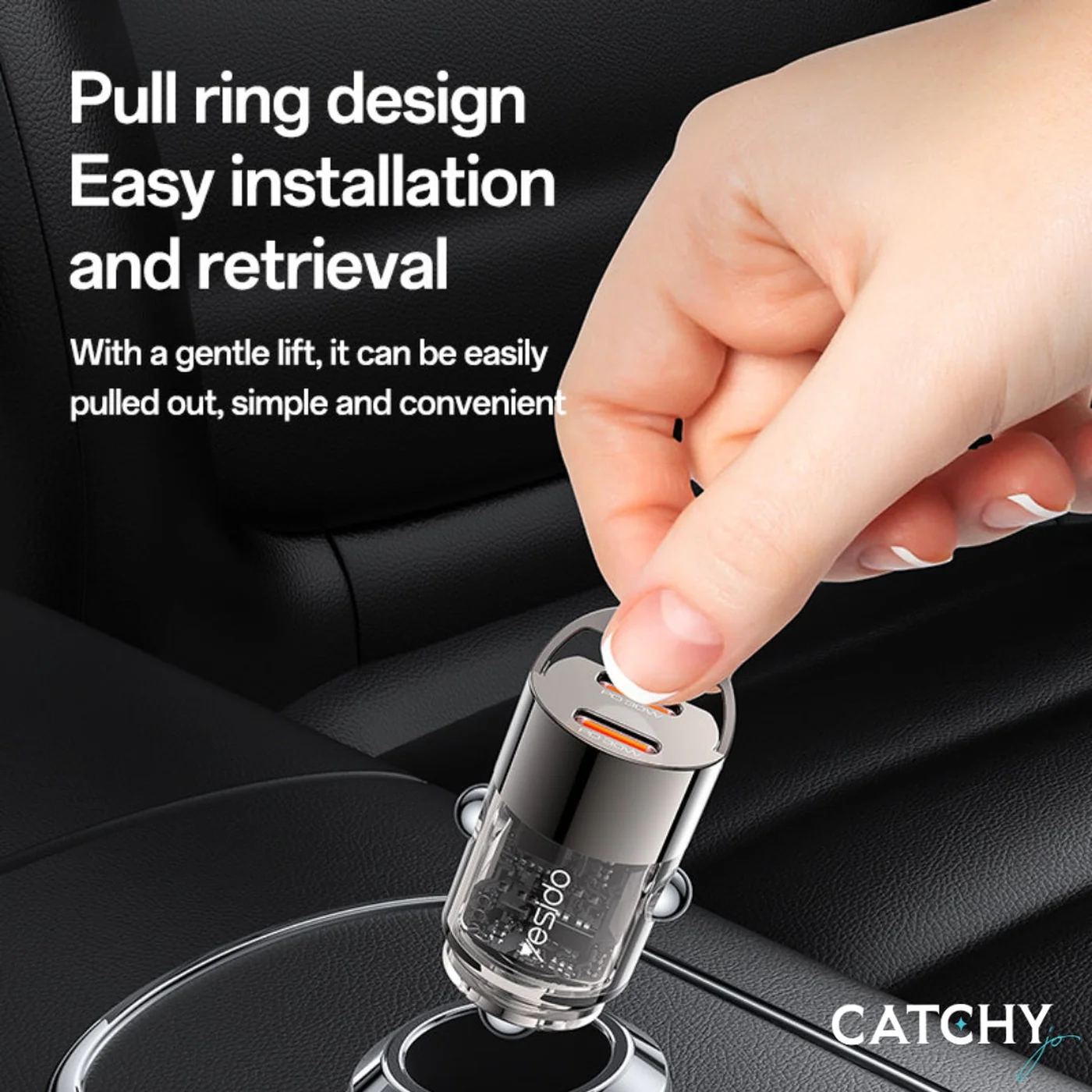 YESIDO Y69 Fast Mini Car Charger (30W) - Image 4