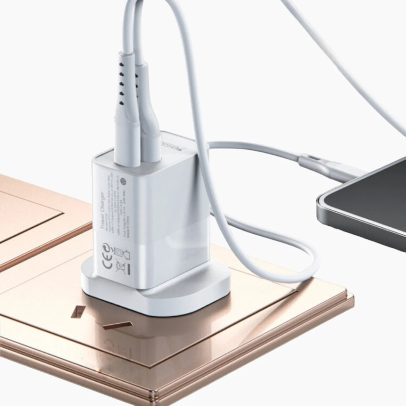YESIDO YC-32 Dual Ports Charger Adapter - Image 3