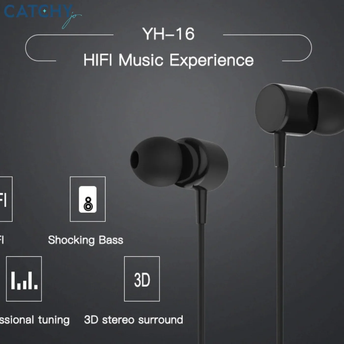 YESIDO YH16 Wired Earphone (3.5mm) - Image 4