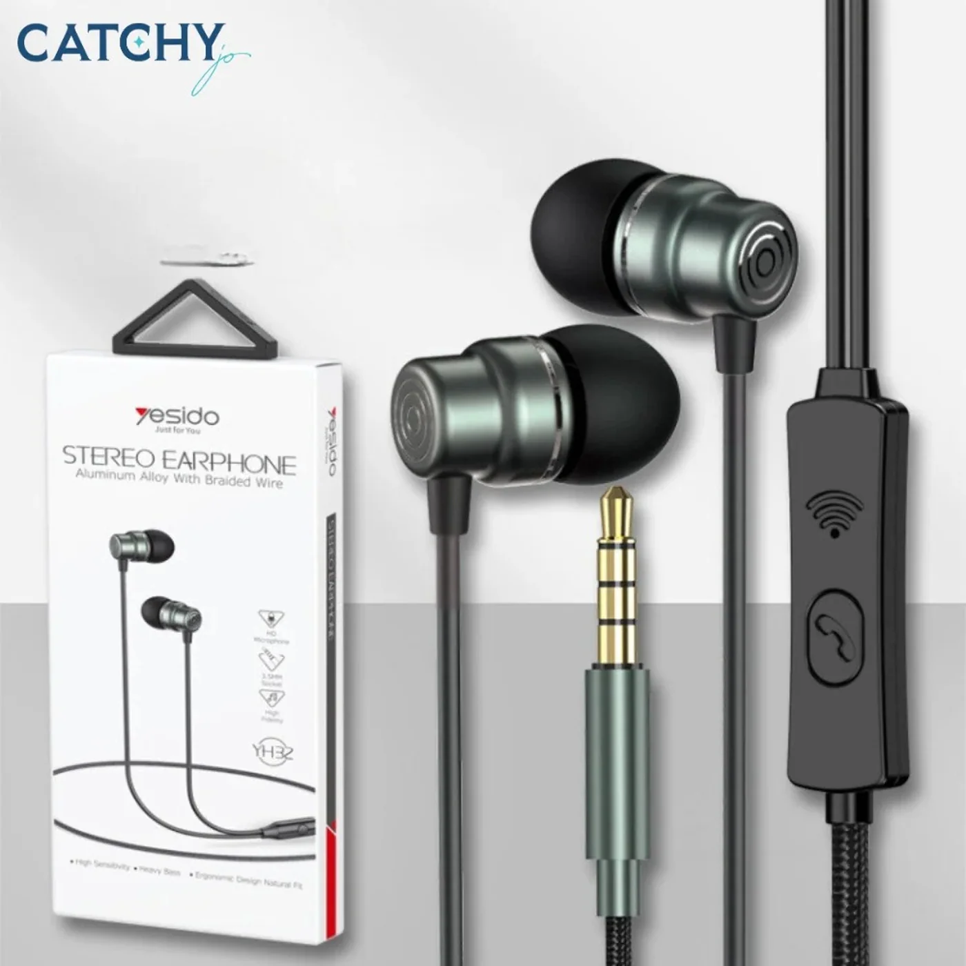 YESIDO YH32 Ear Wired Earphone 3.5mm - Image 4