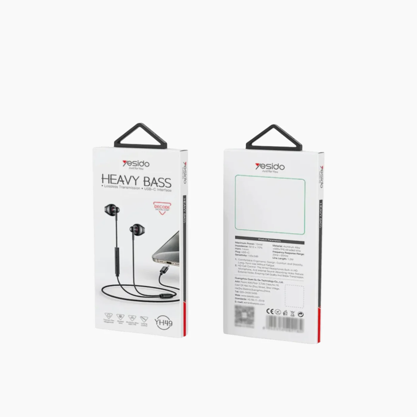 YESIDO YH49 Type-C Aluminum Alloy Earphone - Image 2