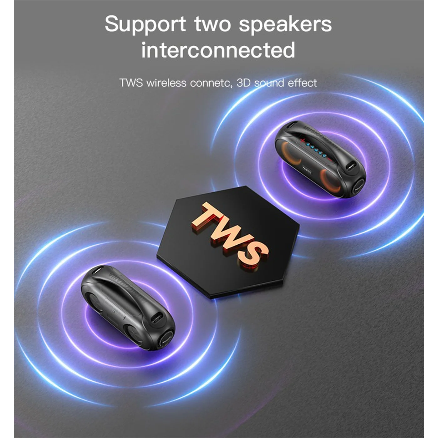 YESIDO YSW19 Portable Outdoor Bluetooth Speaker - Image 5