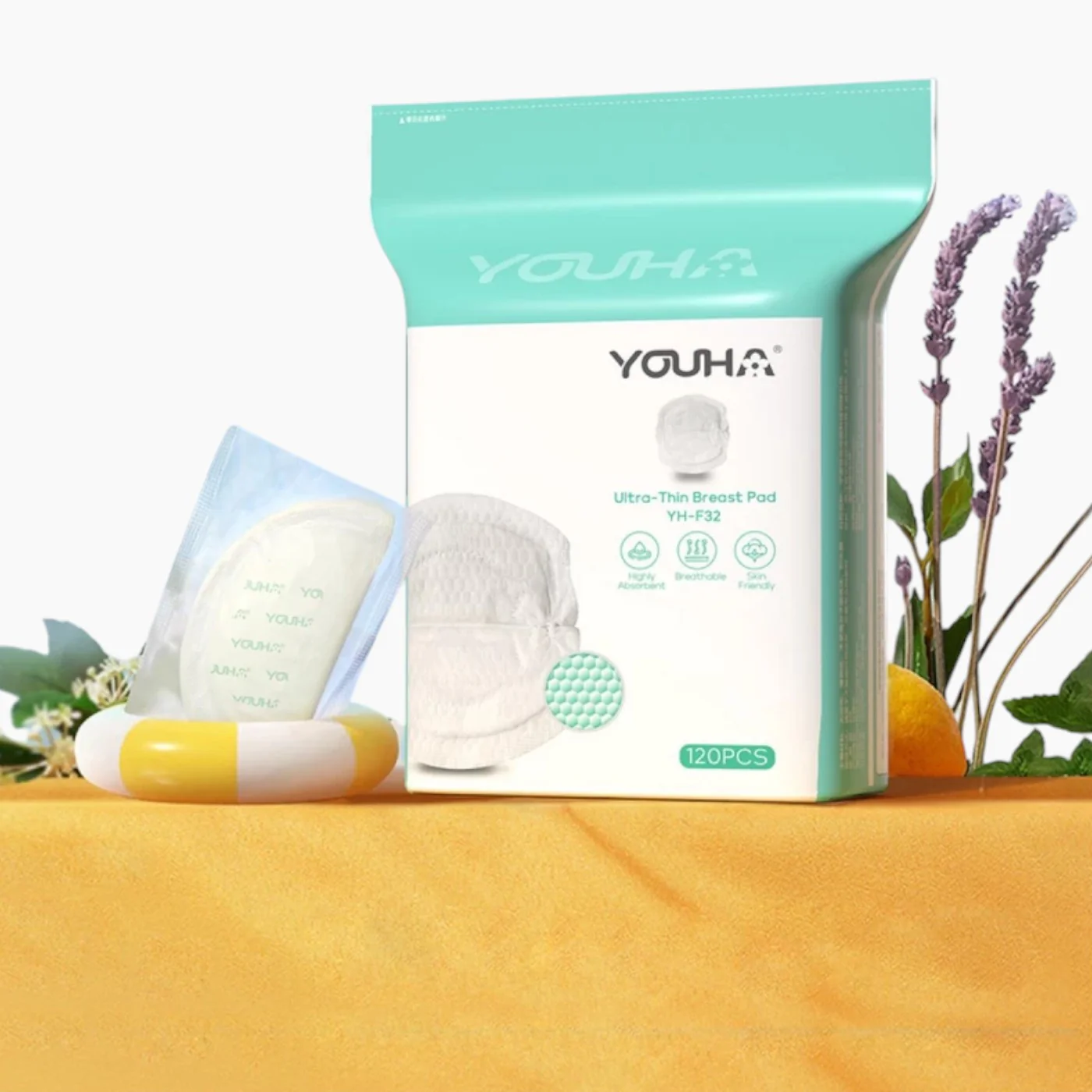 Youha Air Instant Breathable Anti-overflow Breast Pads,120 Pieces - Image 2
