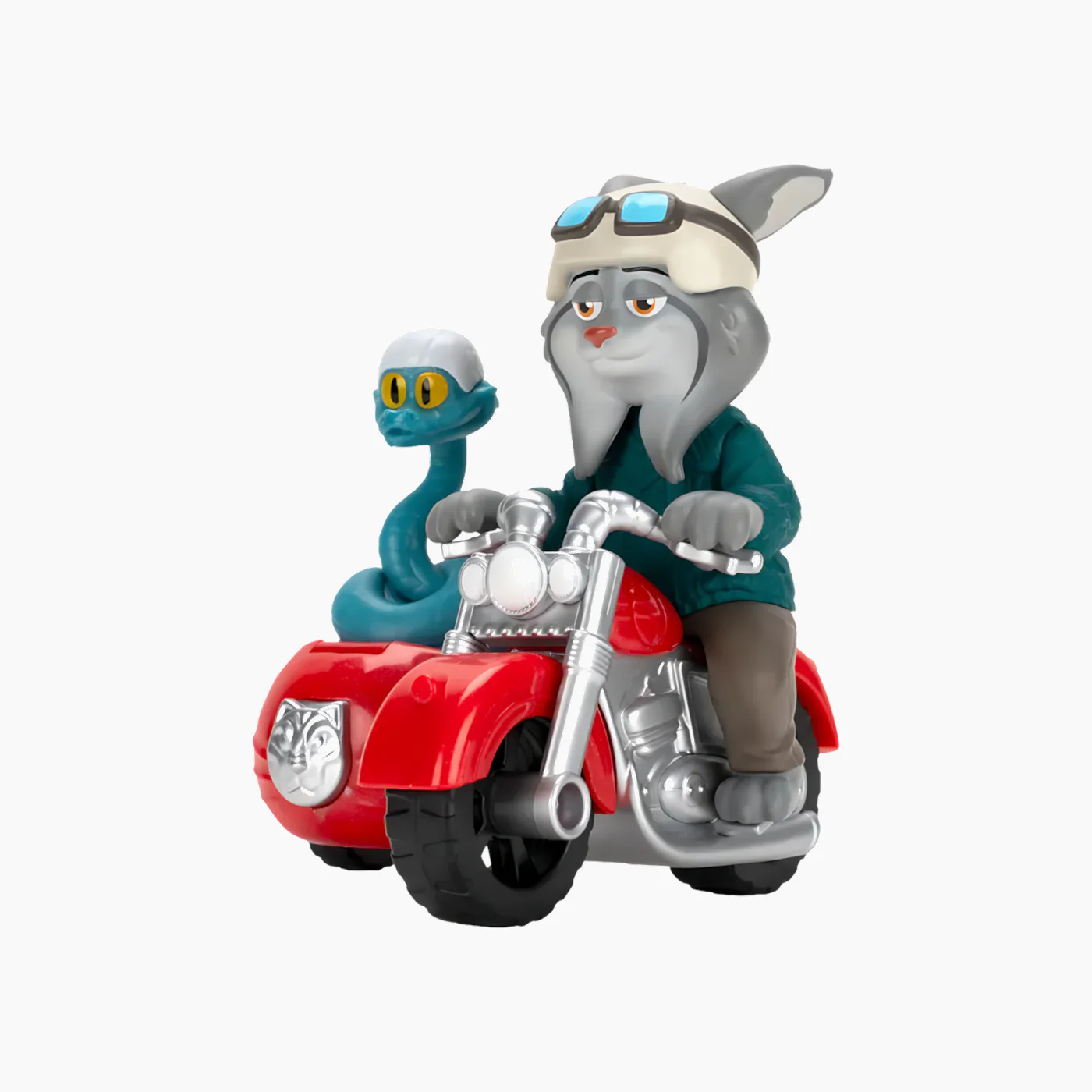 JAZWARES Zootopia- Little Vehicle with Figure- Pawbert the Lynx with Gary Snake - Image 2