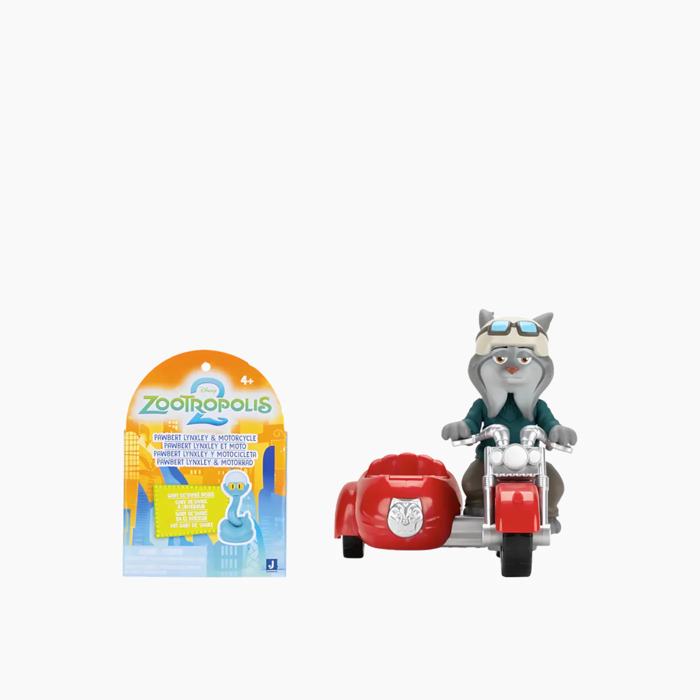 JAZWARES Zootopia- Little Vehicle with Figure- Pawbert the Lynx with Gary Snake - Image 4