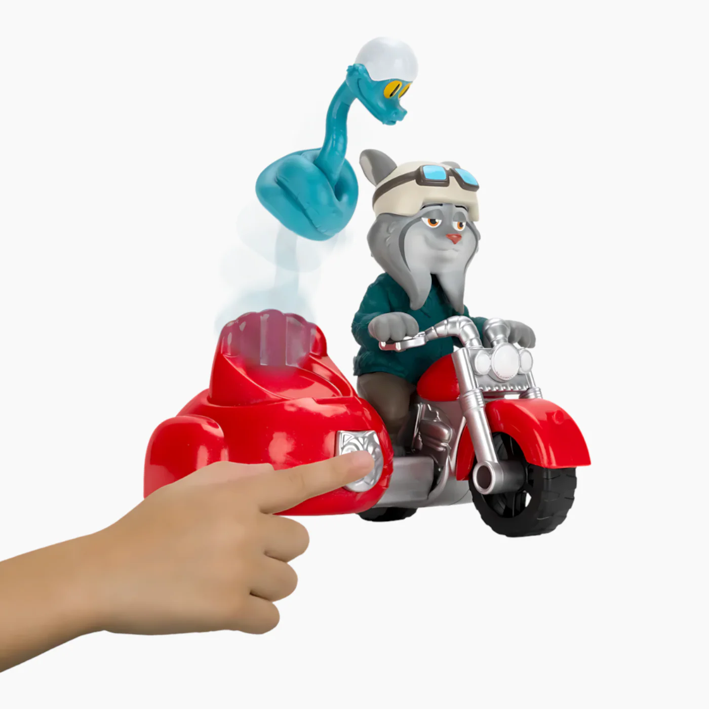 JAZWARES Zootopia- Little Vehicle with Figure- Pawbert the Lynx with Gary Snake - Image 6