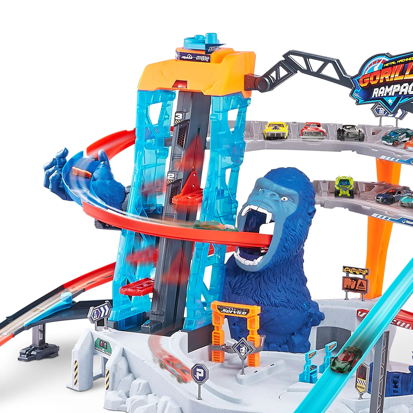 Zuru Metal Machines Gorilla Rampage Garage Playset - Image 4