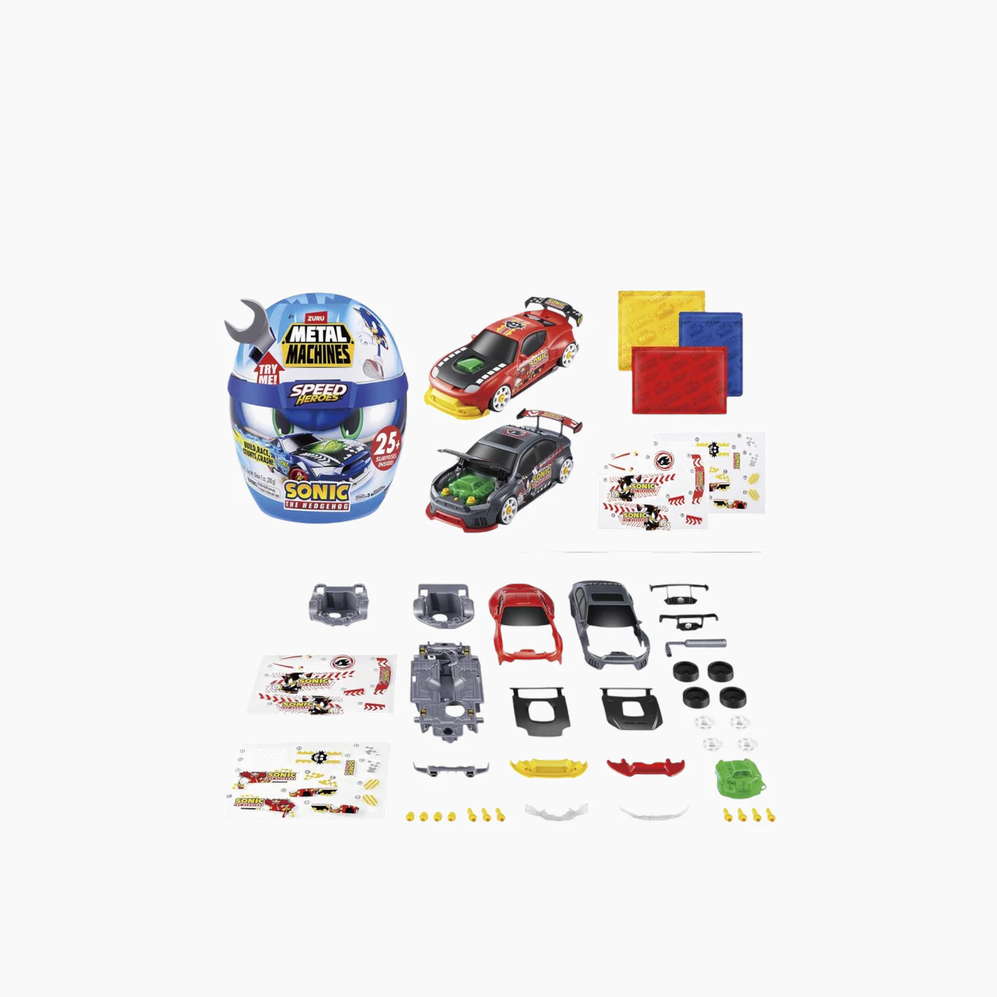 Zuru Metal Machines Sonic The Hedgehog Speed Heroes Helmet Playset Assortment - Image 4