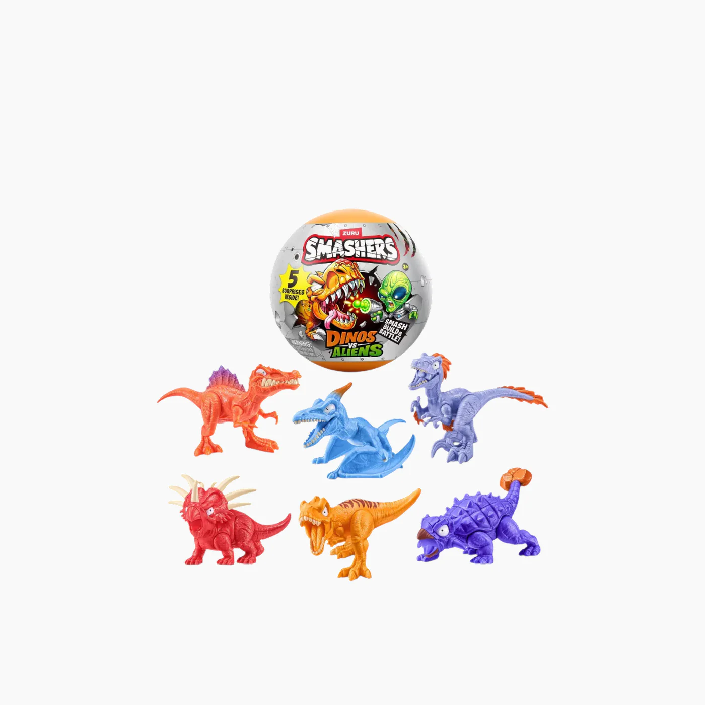 Zuru Smashers Dinos Vs Aliens Playset Animal Figure Series 1 - Image 3