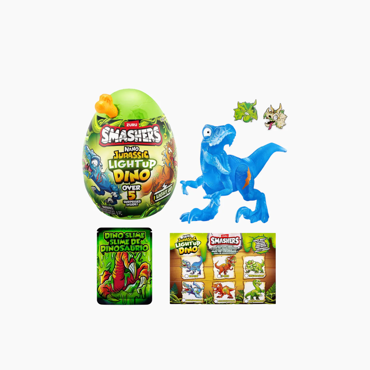 Zuru Smashers Nano Jurassic Light Up Dino Egg - Image 3