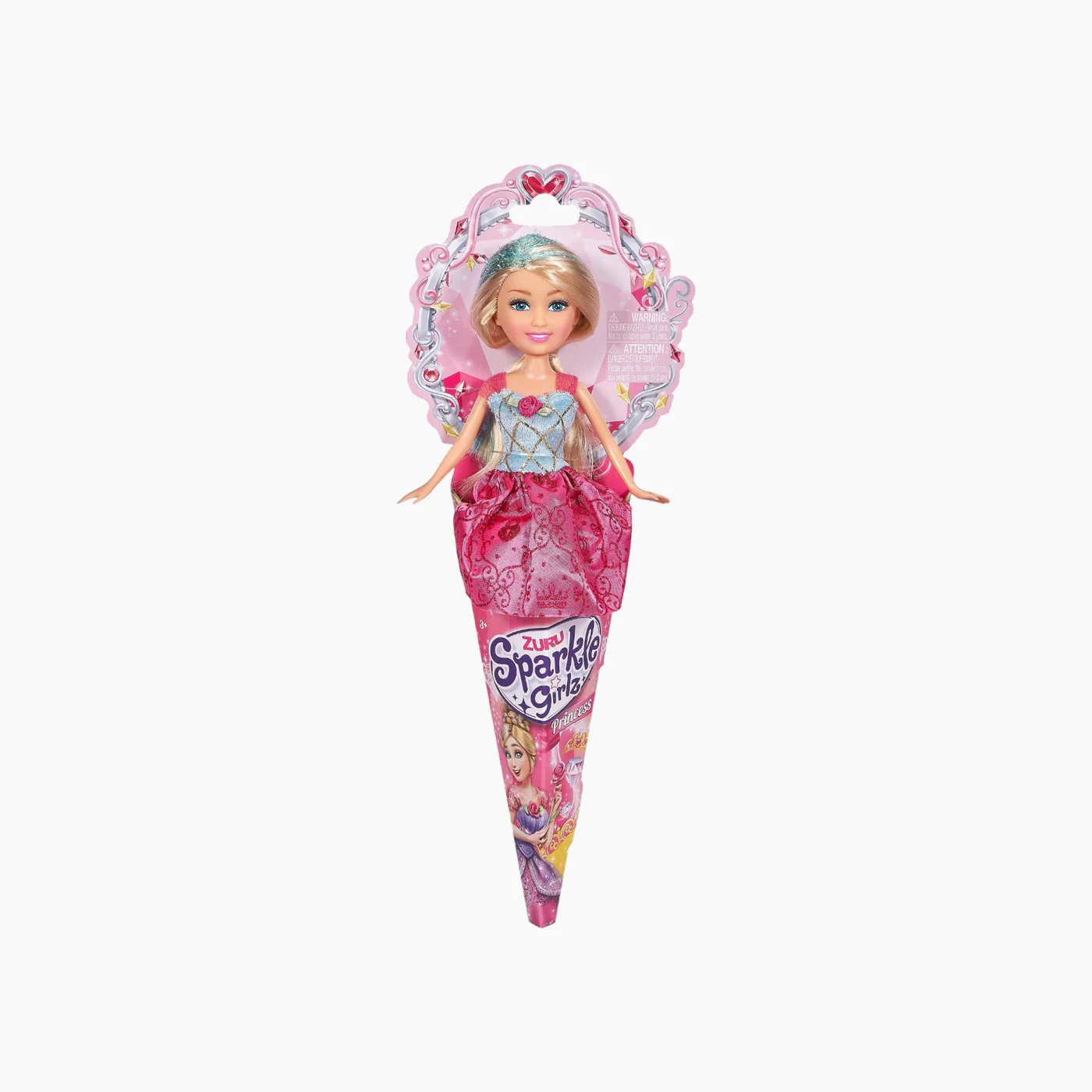 Zuru Sparkle Girlz 10.5" Princess Doll In A Cone- 12 Pcs - Image 6