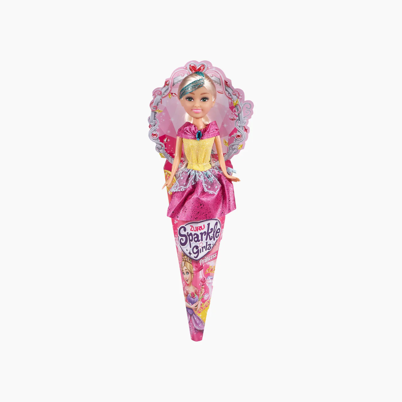Zuru Sparkle Girlz 10.5" Princess Doll In A Cone- 12 Pcs - Image 8
