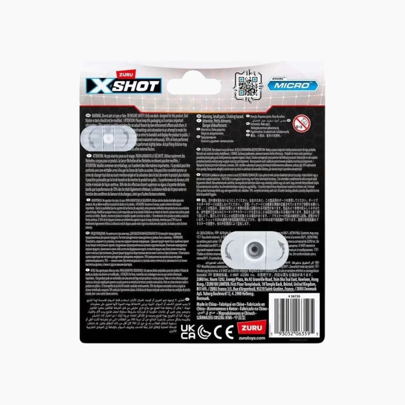 Zuru X-Shot Excel Micro Blaster Series 1 - 8 Darts - Image 3