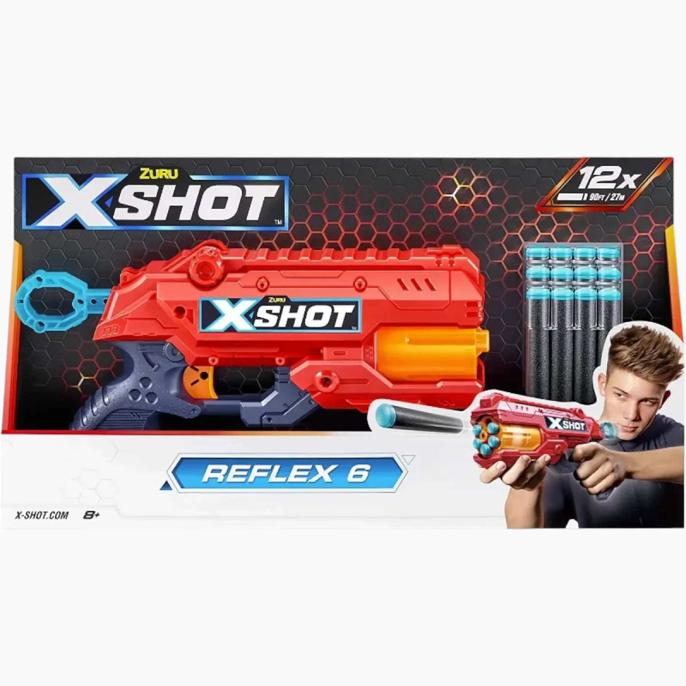 Zuru X-Shot Excel Reflex 6 Blaster Series 1 - 12 Darts - Image 2