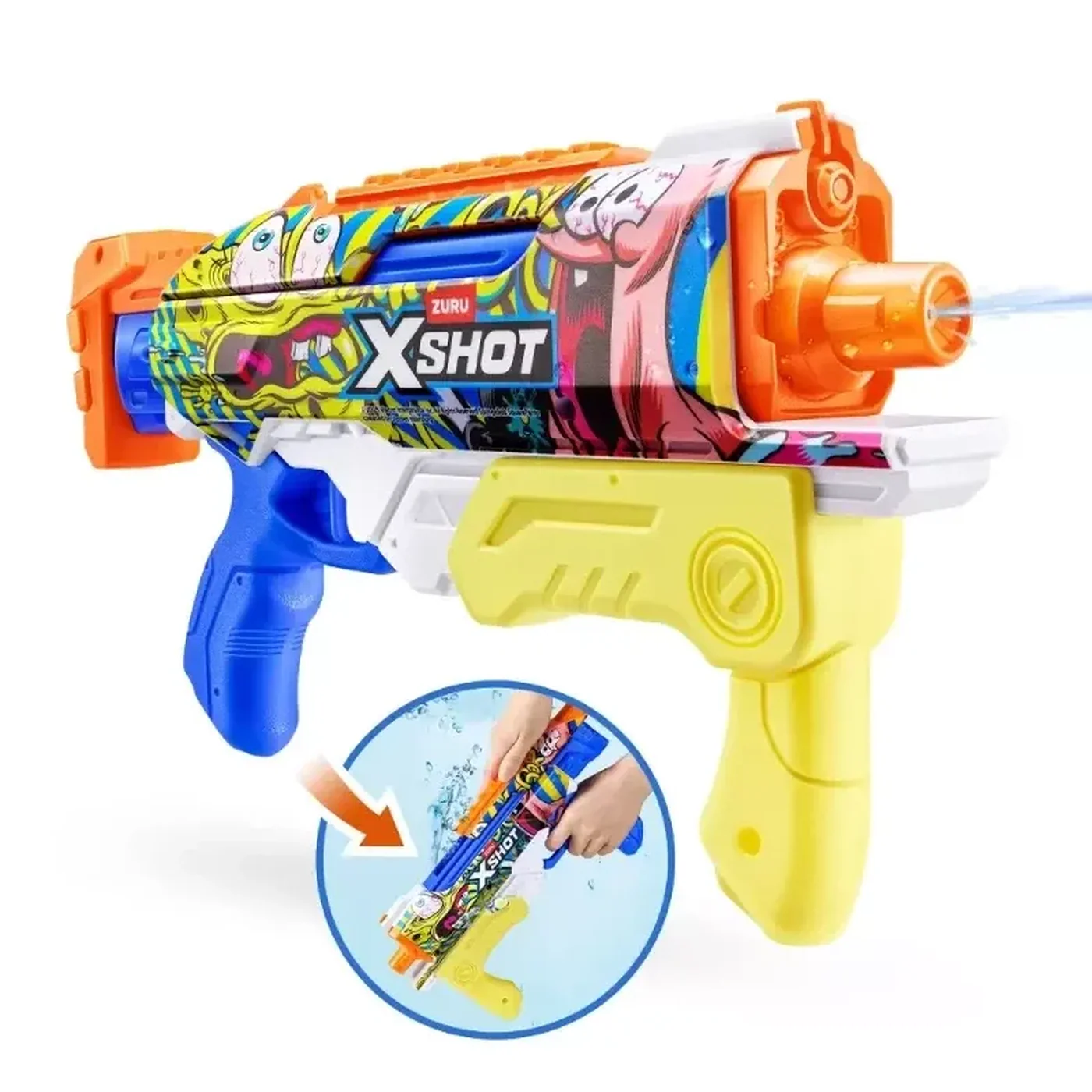 Zuru X-Shot Hyperload Fast Fill Skins- Spongebob Series 1 - Image 4