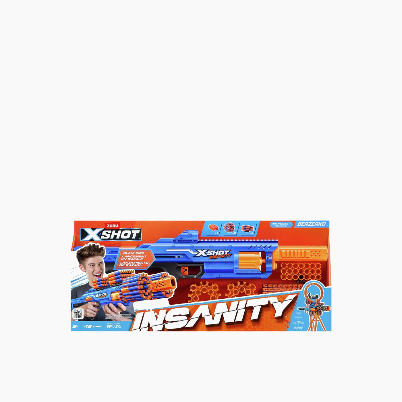 Zuru X-Shot Insanity Berzerko Blaster 48 Darts - Image 2