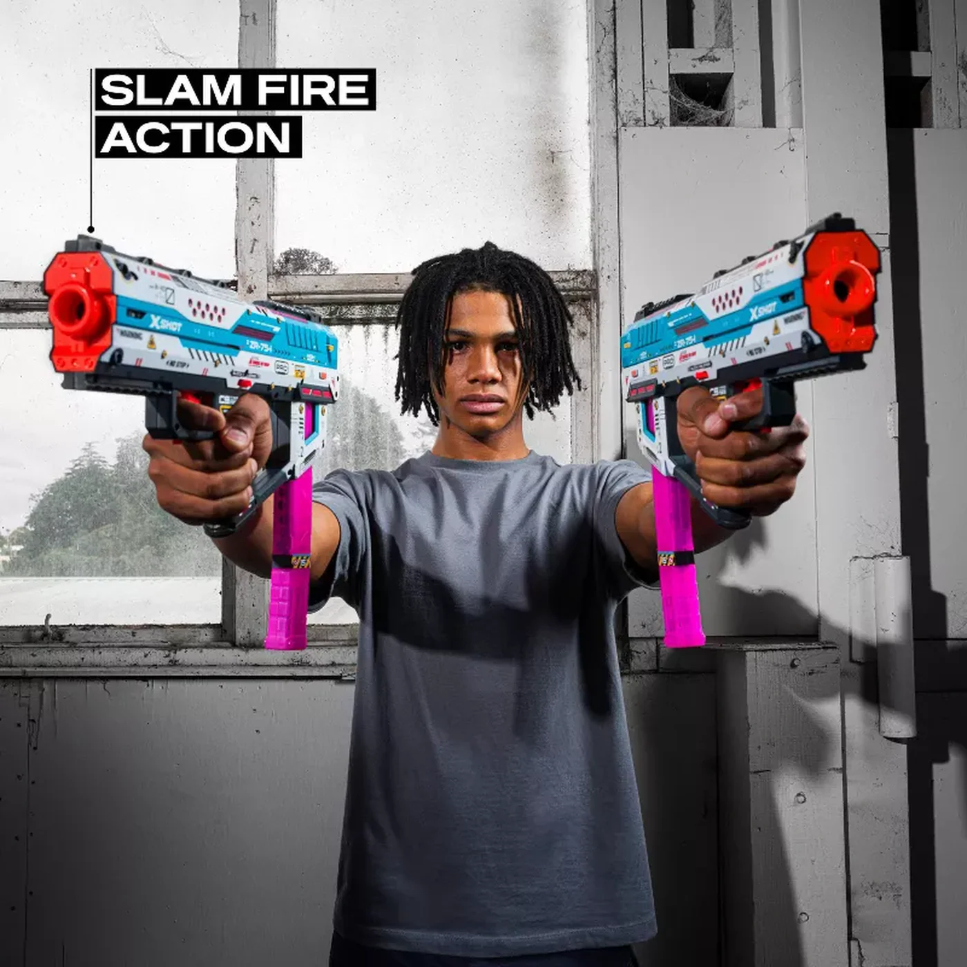Zuru X-Shot Skins Pro Series- Fury-X Blaster Series 1 - 40 Darts - Image 3