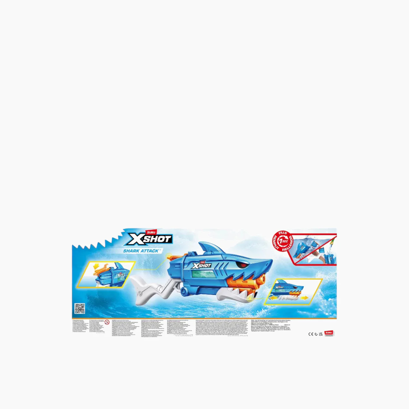 Zuru X-Shot Water Fast-Fill Shark Attack Water Blaster - Image 4